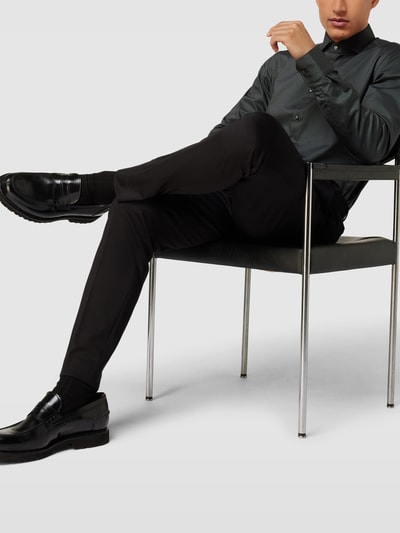 BOSS Modern Fit Regular Fit Business-Hemd mit extra langem Arm Modell 'JOE' Anthrazit 1