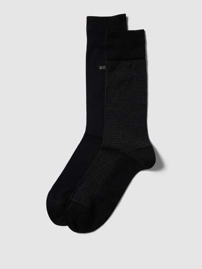 BOSS Socken mit Label-Detail im 2er-Pack Black 1