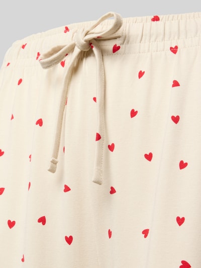 Jake*s Casual Pyjama-Hose mit elastischem Bund Ecru 2