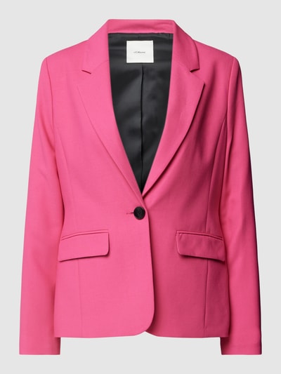 s.Oliver BLACK LABEL Blazer met klepzakken Felroze - 2