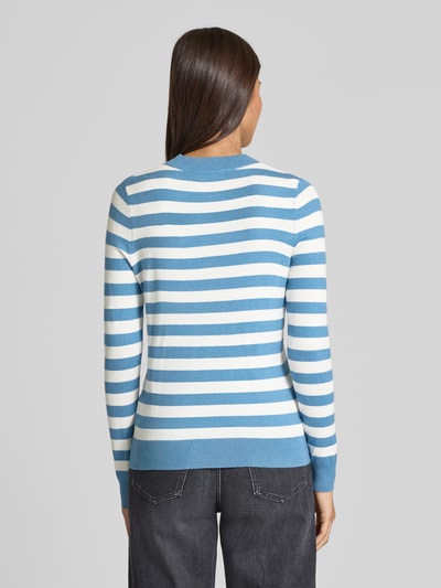 Christian Berg Woman Gebreide pullover met ronde hals Rookblauw - 5