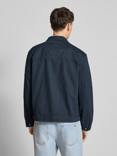 REVIEW Twill seizoensjack met steekzakken Marineblauw - 5