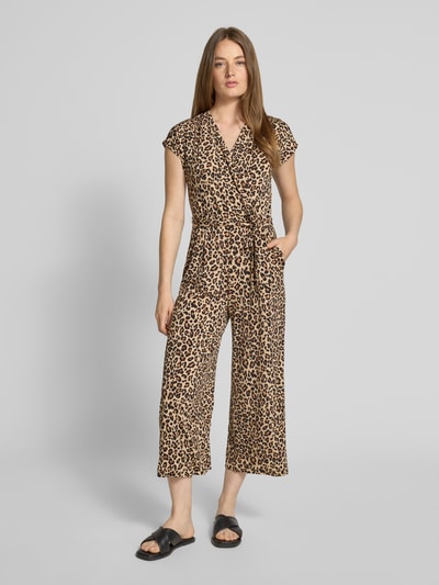 Betty Barclay Kombinezon z dekoltem w serek i wiązanym paskiem Piaskowy 4