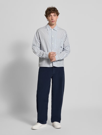 REVIEW Cordhose mit 5-Pocket-Design Marine 1