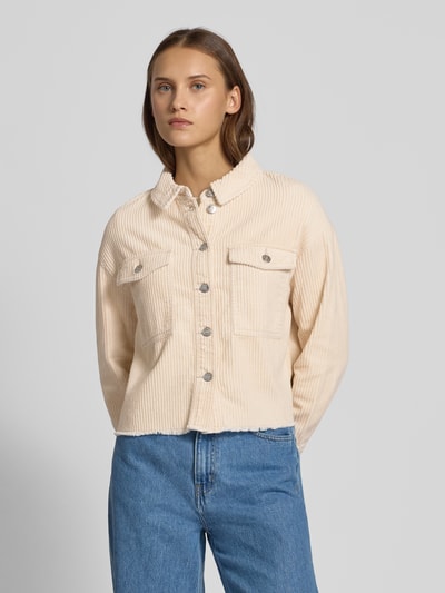 Only Kurtka sztruksowa o kroju regular fit z czystej bawełny model ‘MARINA-ENY LIFE’ Piaskowy 4