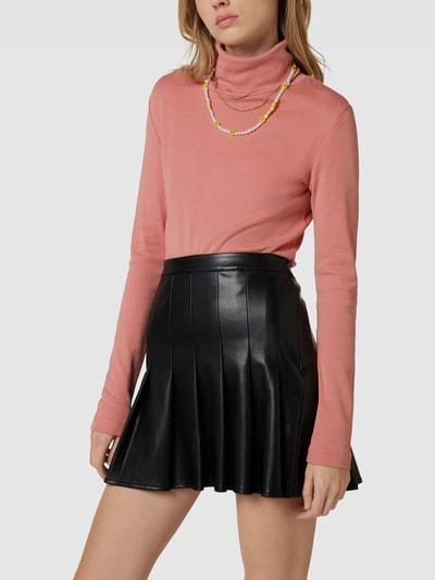 QS by s.Oliver Shirt met lange mouwen en col, model 'Basic' Zalm - 4