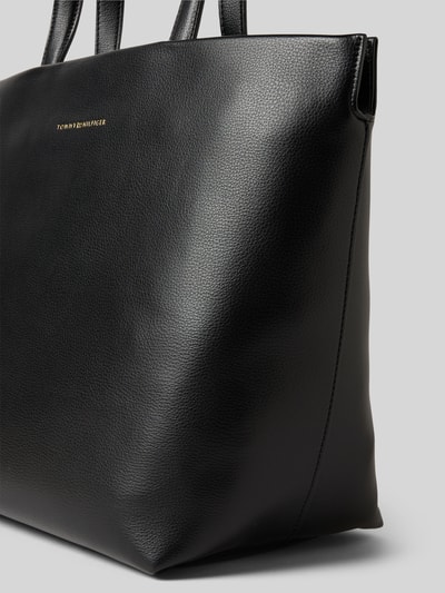 Tommy Hilfiger Torba shopper z nadrukiem z logo Czarny 3