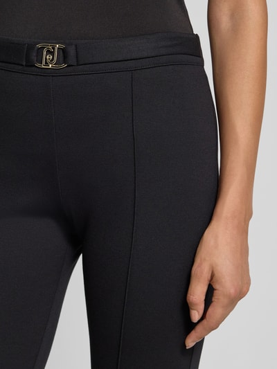 Liu Jo White Bootcut pantalon met riem Zwart - 3