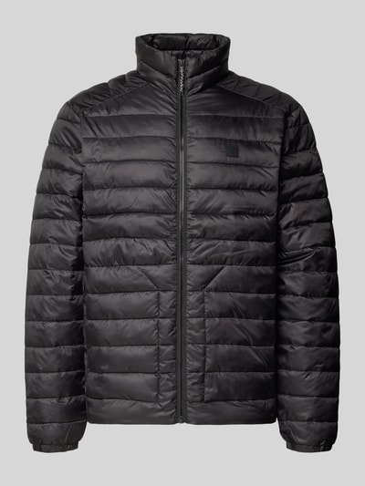 Jack & Jones Steppjacke mit Stehkragen und Reißverschlusstaschen Black 2