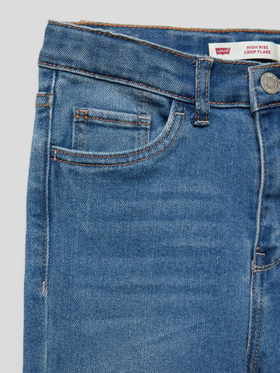 Levi’s® Kids Flared jeans met labeldetail, model 'HIGH RISE' Blauw - 2