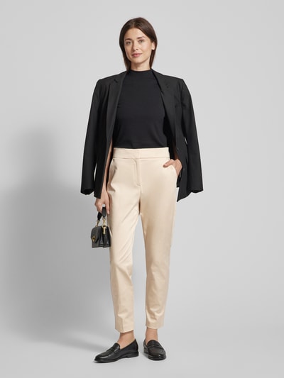 s.Oliver BLACK LABEL Stoffen broek in effen design Zand - 1