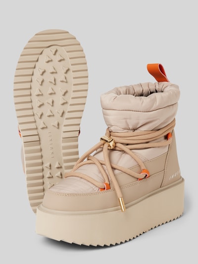 INUIKII Snowboots met labelprint Beige - 4