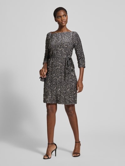 Vila Minikleid mit Paillettenbesatz Modell 'FAITH' Silber 1