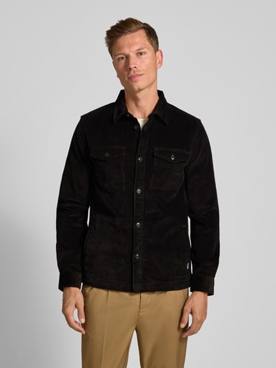 Barbour Koszula sztruksowa o kroju regular fit z mieszanki bawełny Oliwkowy 4