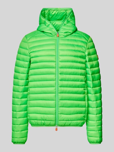 SAVE THE DUCK Steppjacke mit Kapuze Modell 'HELIOS' Neon Gruen 2