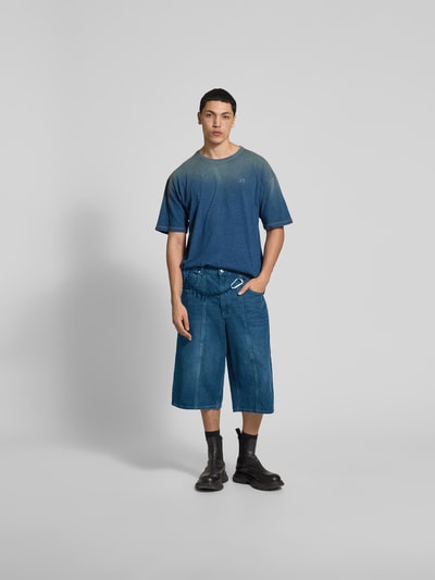 Diesel T-Shirt mit Label-Stitching Hellblau 1
