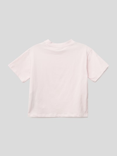 Guess T-Shirt mit Label-Print Hellrosa 3