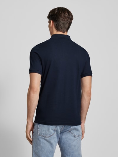 HECHTER PARIS Poloshirt mit Label-Stitching Marine 5