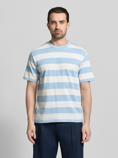 Lindbergh Oversized T-Shirt mit Rundhalsausschnitt Hellblau 4