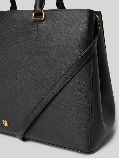 Lauren Ralph Lauren Handtasche aus Leder mit kurzen Tragegriffen Modell 'HANNA' Black 2