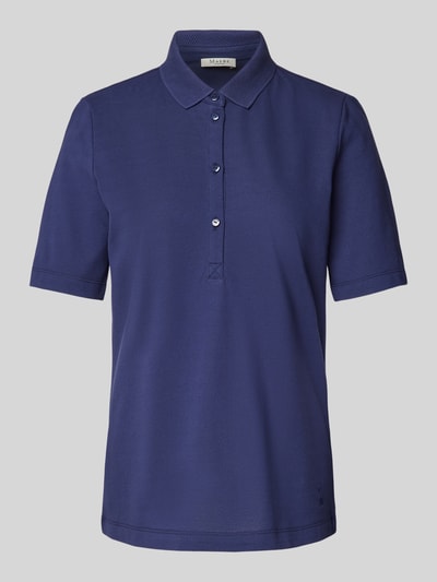 MAERZ Muenchen Poloshirt mit Knopfleiste Marine 2