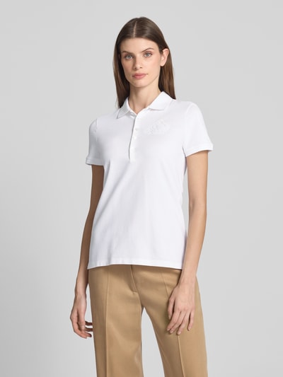 Lauren Ralph Lauren Poloshirt mit kurzer Knopfleiste Weiss 4