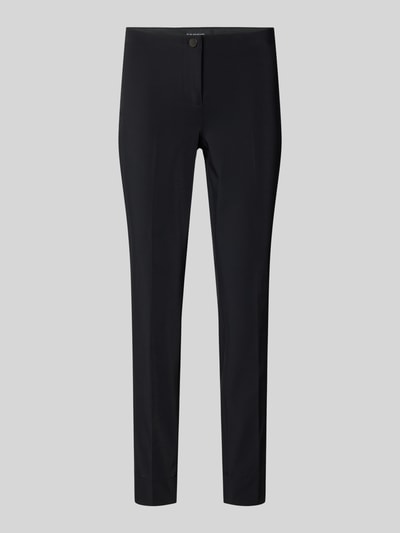 Cambio Slim fit broek met knoopsluiting, model 'SUMMER' Zwart - 2