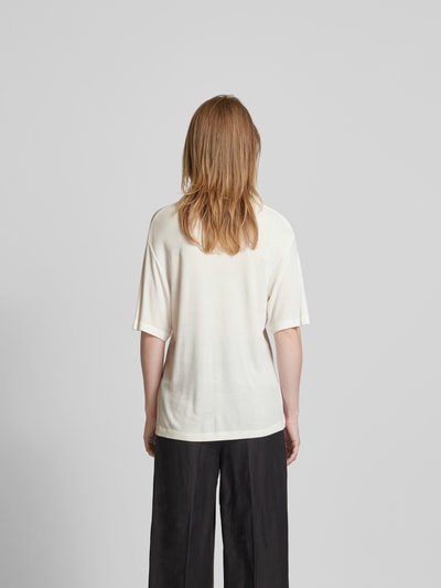 Anine Bing Oversized T-Shirt mit Label-Stitching Weiss 5