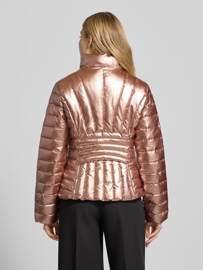 Armani Exchange kurtka pikowana ze stójką Metaliczny różowy 5