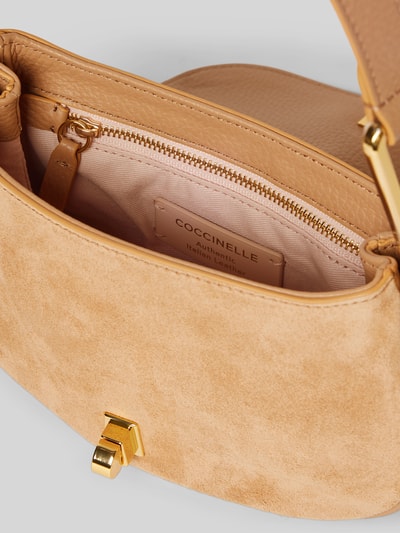 Coccinelle Handtasche aus Leder mit Label-Detail Modell 'MAGIE' Camel 5