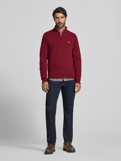 GANT Troyer aus reiner Wolle Bordeaux 1