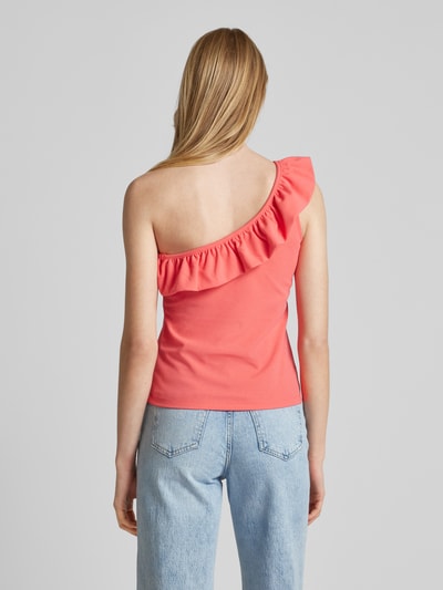 ICHI Top mit One-Shoulder-Träger Modell 'KATINE' Koralle 5