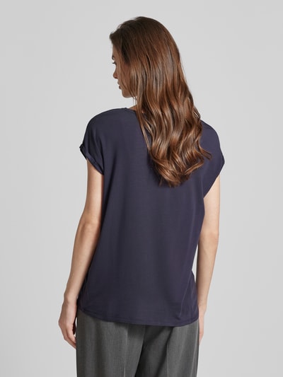 Vero Moda T-shirt van een mix van lyocell en elastaan, model 'AVA' Marineblauw - 5