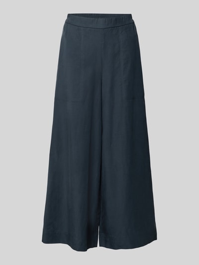 Marc O'Polo Wide Leg Culotte aus Lyocell-Leinen-Mix Marine 2
