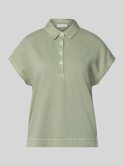 Marc O'Polo Regular Fit Poloshirt aus reiner Baumwolle Hellgruen 2