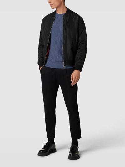 Tommy Hilfiger Gebreide pullover met structuurmotief, model 'EXAGGERATED' Jeansblauw - 1