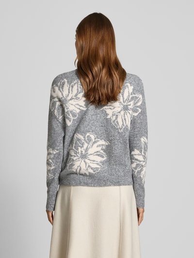 B.Young Gebreide pullover met ronde hals, model 'omea' Middengrijs gemêleerd - 5