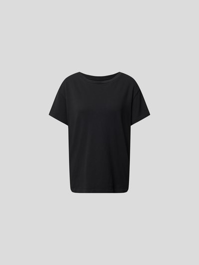 Nili Lotan T-Shirt mit Used-Details Schwarz 2