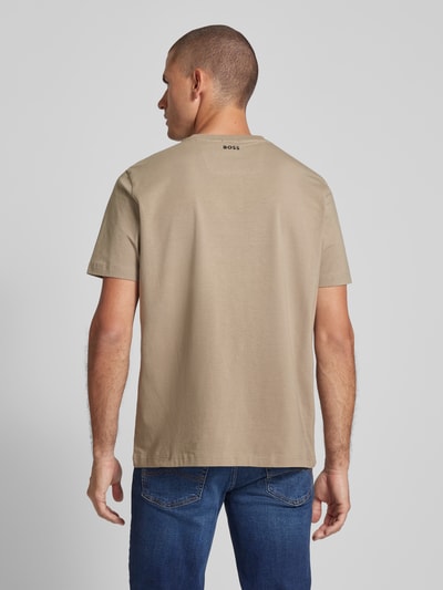 BOSS Green T-Shirt mit Label-Print Sand 5