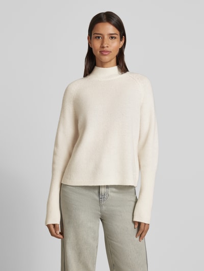 HUGO Relaxed Fit Strickpullover aus Woll-Mix mit Alpaka Modell 'SURPIO' Offwhite 4