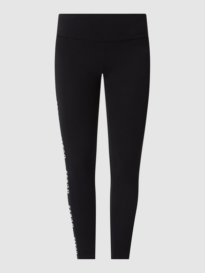 Guess Activewear Legginsy sportowe z paskami z logo model ‘Aline’  Czarny 2