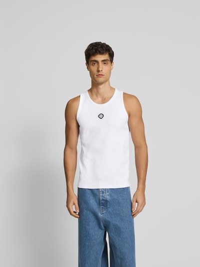 ISNURH Tanktop in Ripp-Optik Weiss 4
