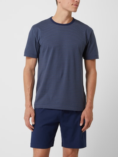 Mey Pyjama aus Baumwolle Marine 1
