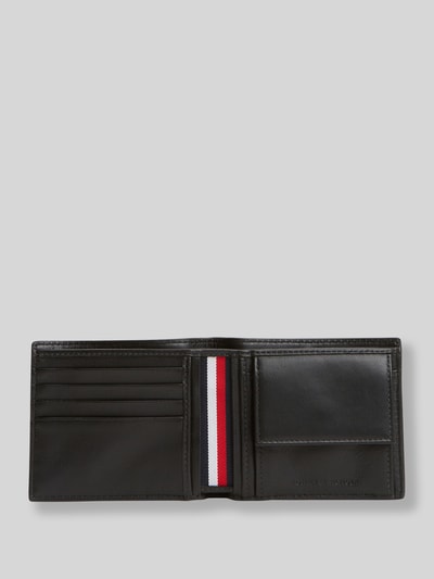 Tommy Hilfiger Portemonnaie aus echtem Leder BLACK 3