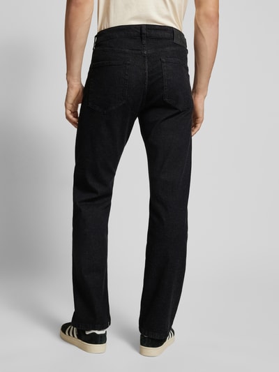 Calvin Klein Jeans Straight fit jeans met labeldetail Zwart - 5