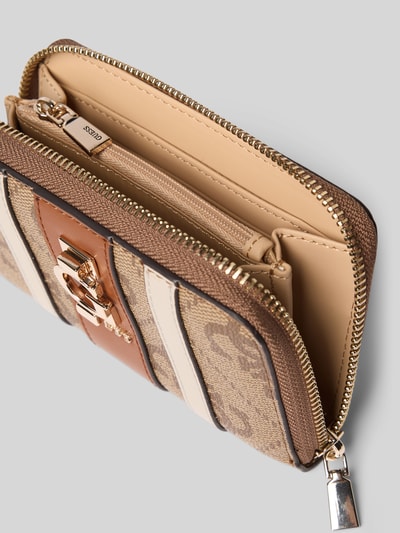 Guess Portemonnee met labelapplicatie, model 'ERENA' Lichtbruin - 3