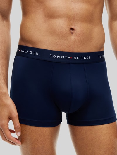 Tommy Hilfiger Obcisłe bokserki z elastycznym pasem z logo w zestawie 3 szt. Ciemnoniebieski 3