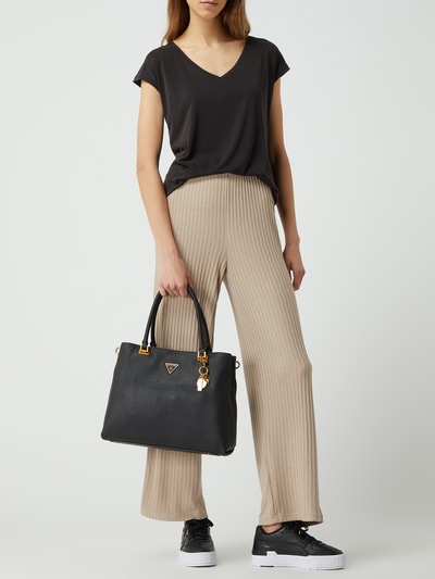 VERO MODA Bluzka z mieszanki modalu model ‘Filli’ Czarny 1