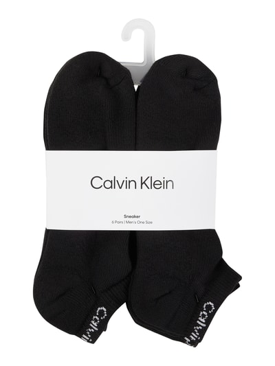 CK Calvin Klein Krótkie skarpety z dodatkiem streczu w zestawie 6 szt. Czarny 2