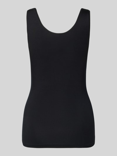 Produktfoto, Slim Fit Top mit Rundhalsausschnitt von Hanro aus Elastischer-Modal-Mix im Ärmelloses-Design in klassischem Schwarz.